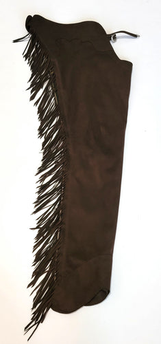 R Adult Small Long Chocolate Ultrasuede Chaps