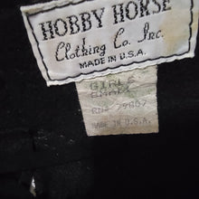 Youth Small Long Hobby Horse Black Ultrasuede Chaps Altered