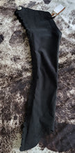 Scalloped Black Ultrasuede Chaps Adult Small
