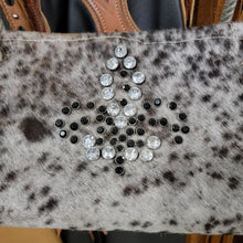 SPOTTED Cowhide PurseW/ bling