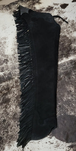 R Black Top Grain Heavyweight Chaps Adult XSmall Long