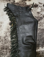 Smooth Leather Black Chaps Adult Medium