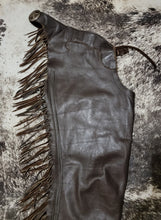 Chocolate Smooth Leather Chaps Adult Small