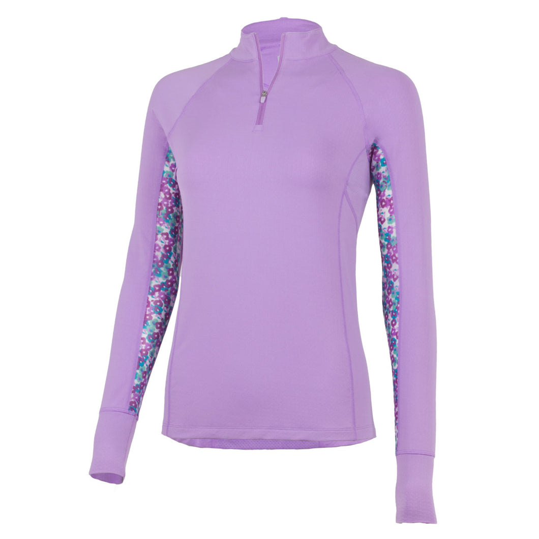 Noble Outfitters Ashley Long Sleeve Performance Shirt (Hyacinth Floral)