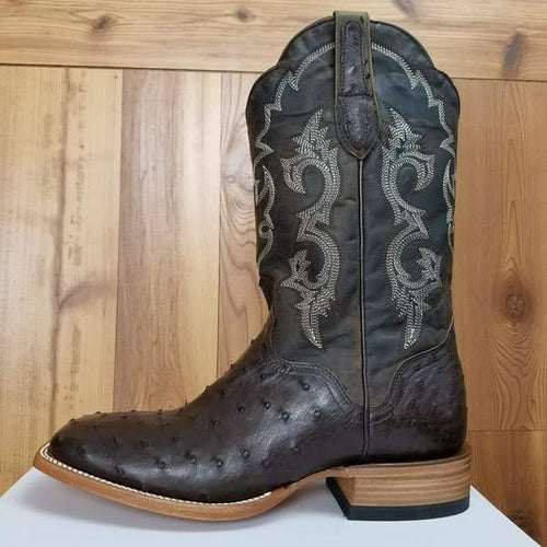 R J.B. Dillon Full Quill Ostrich Boots