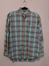 Clearance Sale Cinch turquoise/chocolate Plaid size small New without the tags
