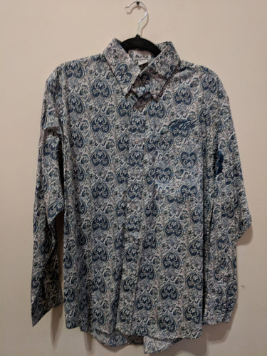 Sale Good Ride Men's Paisley Print Show Shirt size Medium New