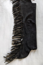 1 Adult Small Whitman Black Suede Chaps