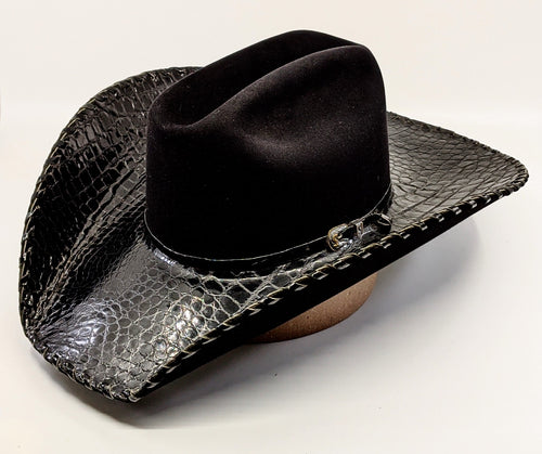 Shorty's 100X Black Gator Custom Hat 7 1/8