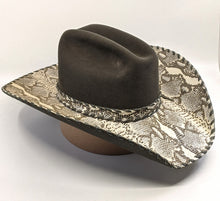 Shorty's 50X Grey Snakeskin Custom Hat size 6 7/8 w/Can