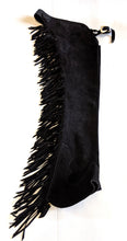 1== Youth Small Hobby Horse Black Suede Chaps