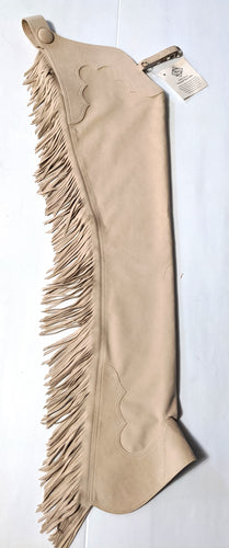 1== Adult Small Long Tan/Vanilla Hobby Horse ultrasuede chaps NEW