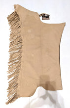 R Youth Large Cream Tan Ultrasuede Chaps