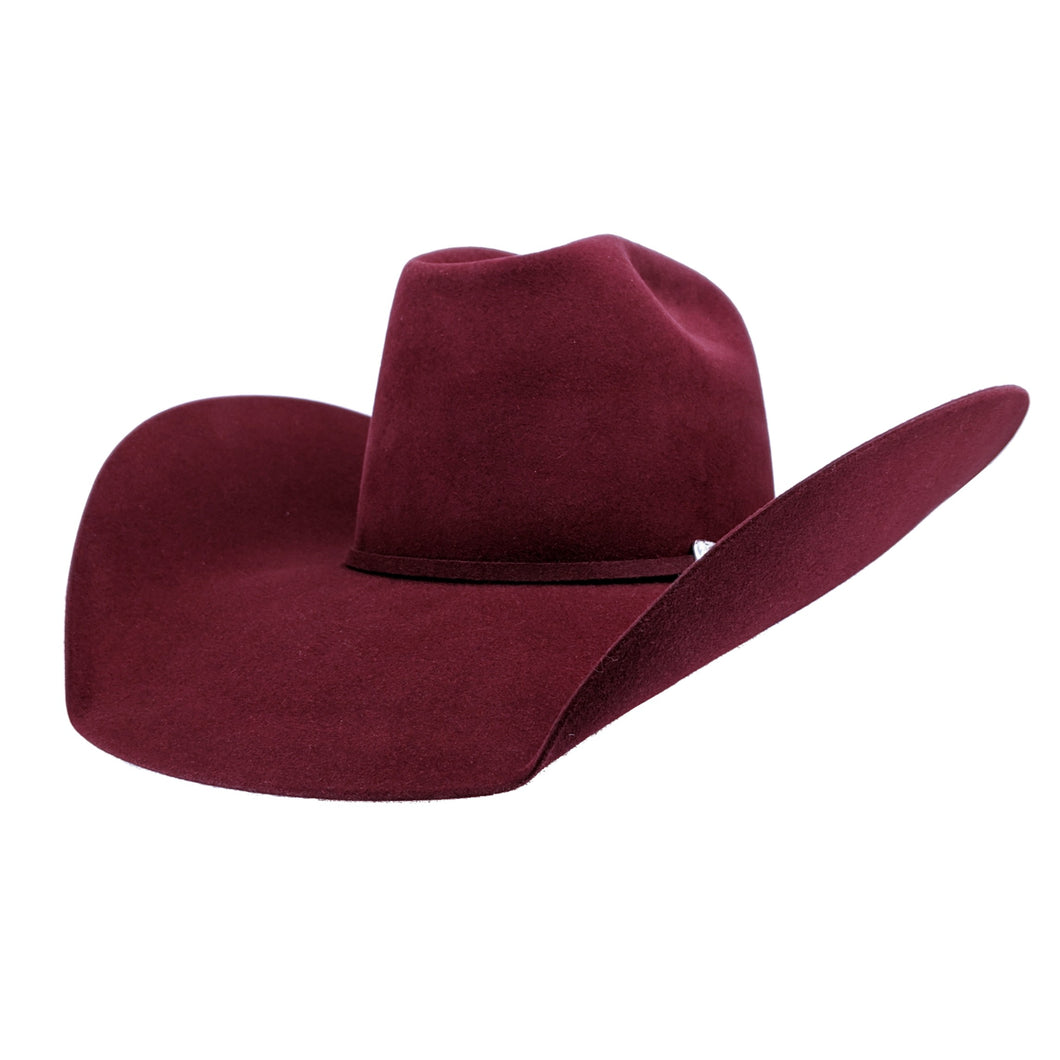 Atwood Burgundy Wine Size 7  7X Hat Preowned perfect!