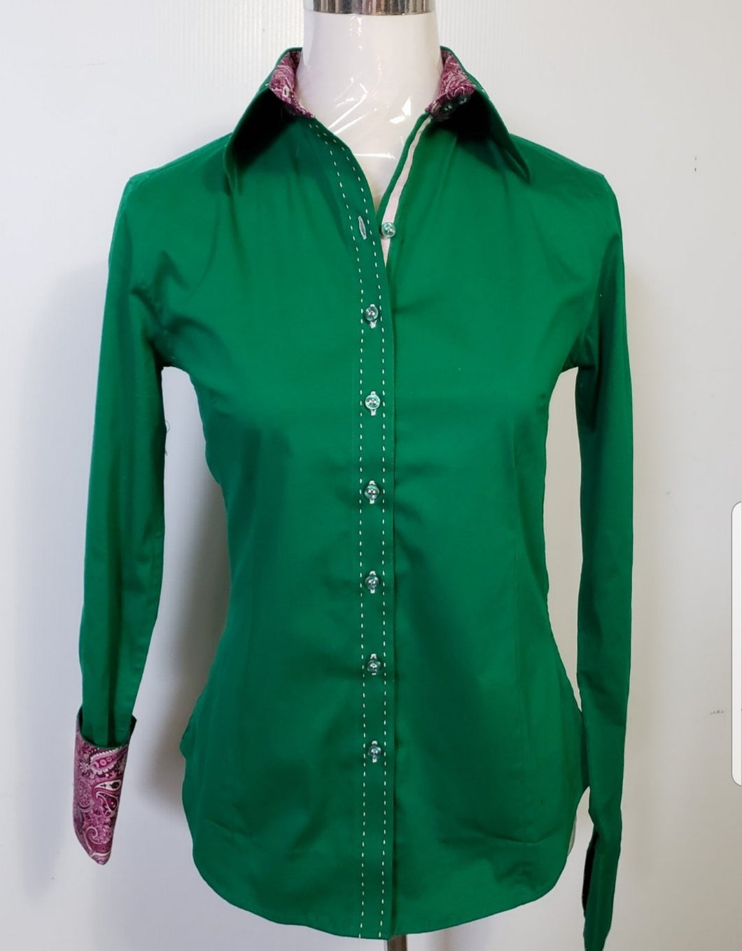 Kelly Green Contrast Shirts Rock & Rail Western Wear Kelly Green Contrast Shirts Rock & Rail Western Wear