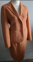 JAX PEACH COLORED WOOL SKIRT SUIT SIZE 6 BEAUTIFUL!