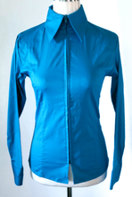 ZIP UP SHOW SHIRTS XS-4X Ladies Solid Colors