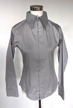 Silver Grey Zip Up Show Shirt by RHC