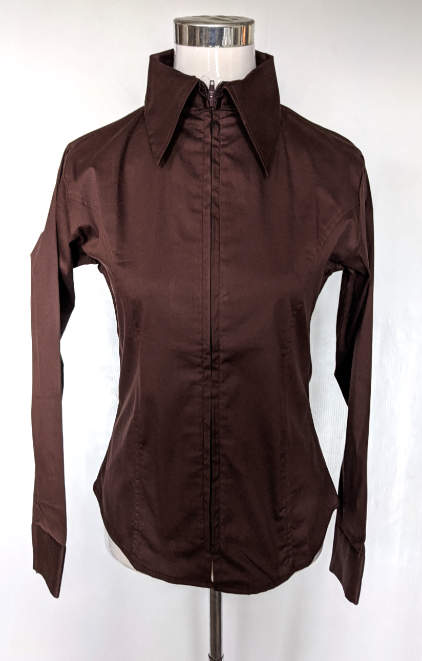 Womens zip up 2024 shirts