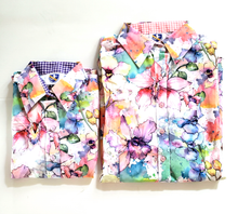 Floral Silky Show Shirts Adult