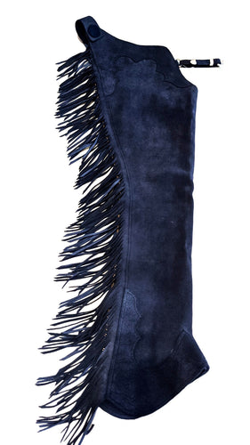 1 = = Adult  New Small Hobby Horse Indigo Chaps Suede