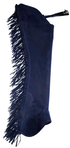 Adult 1X Xlarge Long Hobby Horse Indigo Ultrasuede Chaps