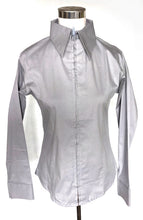 Silver Grey Zip Up Show Shirt by RHC