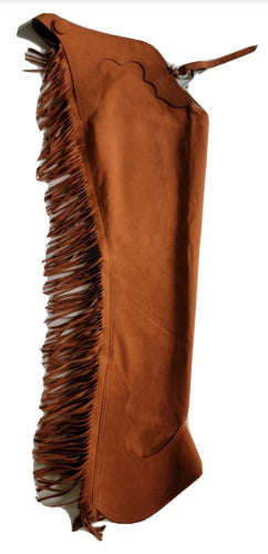 1 == Adult Medium Rust Ultrasuede Chaps