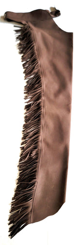 1 == Adult Small XX Long Ultrasuede Chaps New Chocolate