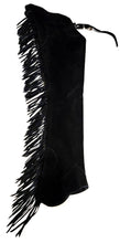 1 == Youth Large Hobby Horse Black Suede Chaps