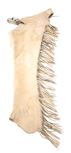 1 == Youth Medium Hobby Horse Suede Chaps Sand