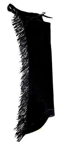 1== Adult XS Black Top Grain Chaps