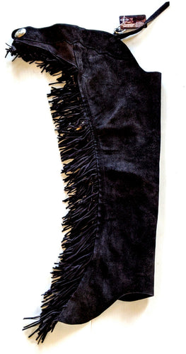 1 Youth Large/Xlarge Black Suede Chaps