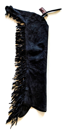 1= Youth Large Xlarge Black Suede Chaps