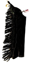 1== Adult XSmall Black Suede Back Buckle Chaps