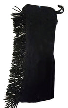 1 == Toddler/Youth Congress Leather Black Suede Chaps