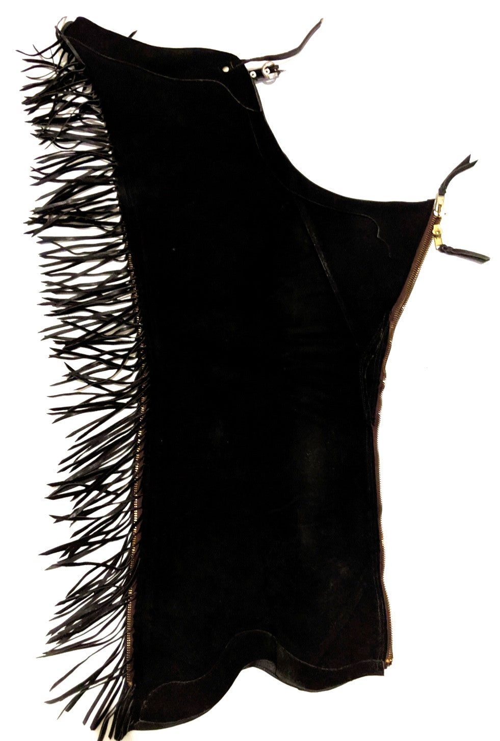 1== Adult XSmall Top Grain Black Suede Chaps