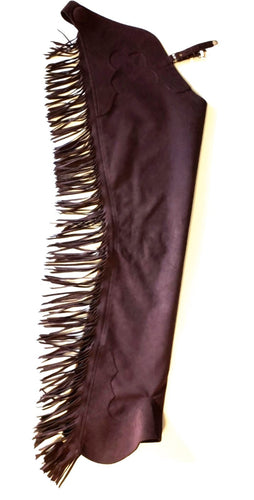1 == Adult Small Hobby Horse Chocolate Ultrasuede chaps