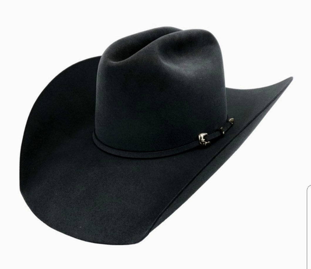 New Atwood 5X Black 6 3/4 Showmanship Quarter Horse Hat