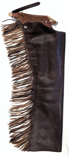K Bar J  Chocolate w/ Chocolate Yoke Cowhorse Ranch Riding Chaps