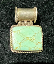 Sterling Silver Turquoise Pendant marked 925