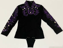 Black and Purple Show Shirt Youth Large X Large