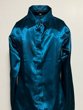 Hidden Zipper Sateen Satin 100% Polyester Shirts Vivid Colors