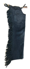 Navy Suede Chaps Adult Small