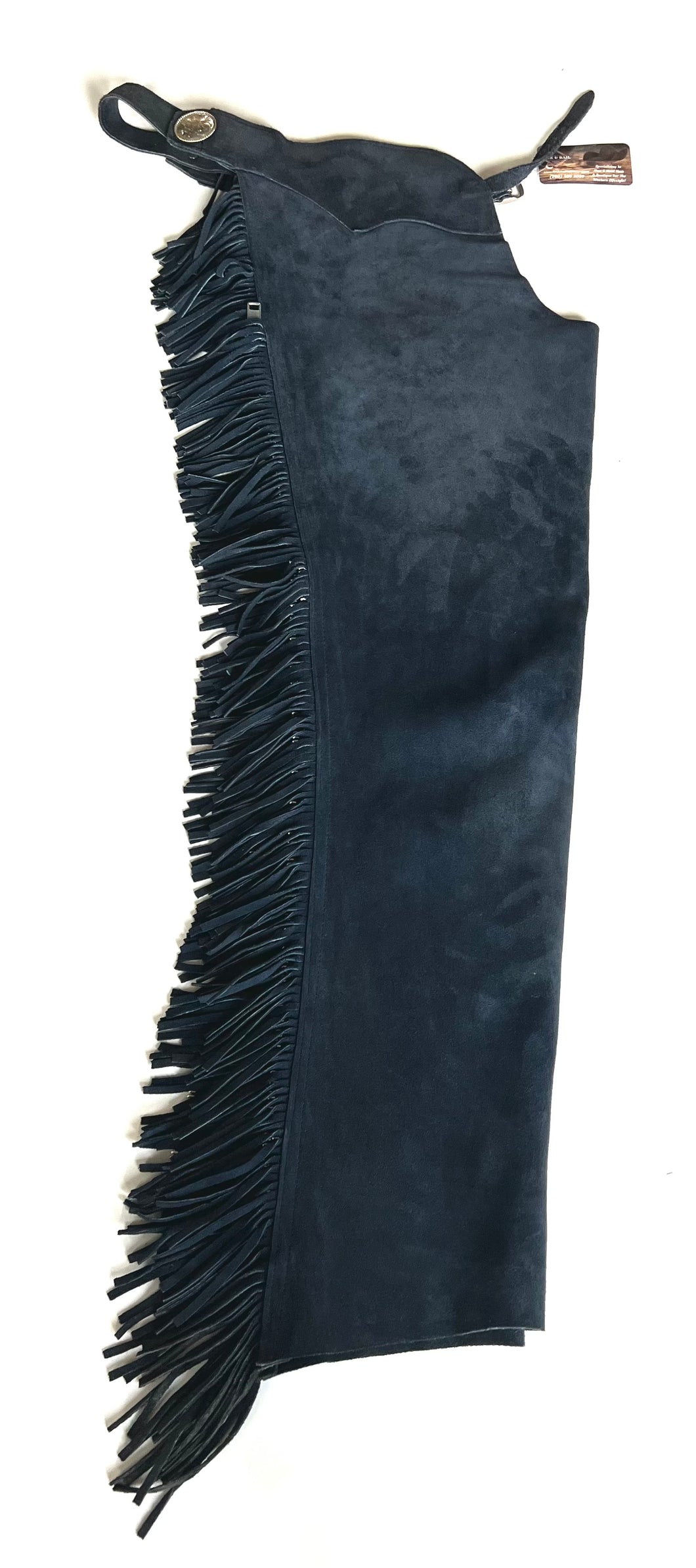 Navy Suede Chaps Adult Small