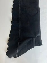 Scalloped Black Ultrasuede Chaps Adult Small