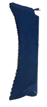 Navy Scalloped Ultrasuede Chaps Adult Small Long