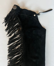 Youth Large Black Suede Chaps