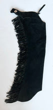 Black Suede Adult Small Chaps