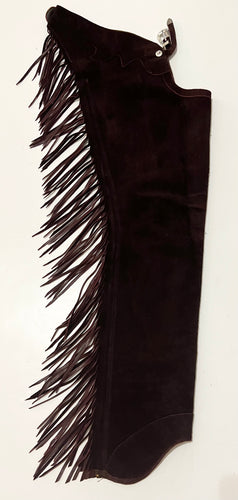 R Burgundy Adult XS XSmall Long Top Grain Chaps